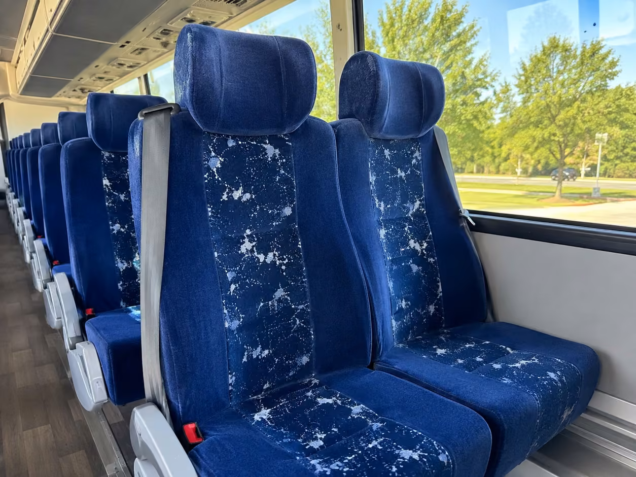 springdale charter bus interior